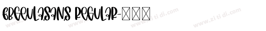 FbGeulaSans Regular字体转换